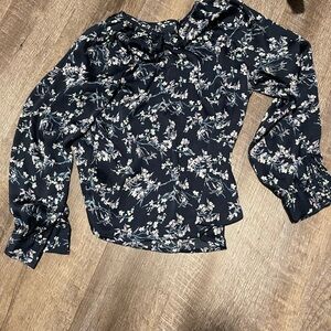 Floral Navy Women's Top